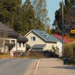 a residential street in Finland